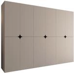 Mirjan24 Kleiderschrank Kinku 270 mit 12 T&uuml;ren (Cashmere) |...