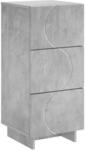 vidaXL Sideboard Betongrau 33.5 x 34.5 x 75 cm Holzwerkstoff | Die glatte...