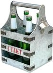 DanDiBo Biertr&auml;ger Metall mit &Ouml;ffner Flaschentr&auml;ger 4 Takt 96405...