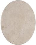 GLOBO Wandleuchte Metall wei&szlig; matt, Travertine Stein, &oslash;: 300mm, AL: 38mm,...