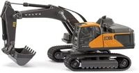 Siku 3564 Volvo EC300 Hydraulikbagger, 1:50, Grau-Gelb | Bewegliche Gummi-Ketten,