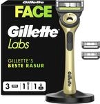 Gillette Labs Rasierer Herren, Champion Gold Edition, Metall, Gold | Nassrasierer,
