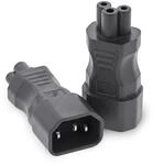 InLine 16723B Netzadapter IEC 60320 C14 / C5, 3pol. Kaltger&auml;te/Notebook 