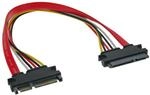 InLine 29652B SATA+Strom Verl&auml;ngerung intern, SATA 6Gb/s + Strom, Stecker /...