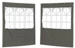 vidaXL Partyzelt-Seitenteil 2 STK. 200 x 195 cm Anthrazit PE und Stahl