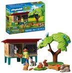 PLAYMOBIL | Country | L&auml;ndlicher Kaninchenstall | Kaninchen‑Set mit St&auml;llen,