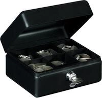 Yale Geldkassette YCB/080/BB2 Klein, Schwarz, 1L, mit Schl&uuml;ssel (2 inkl.),