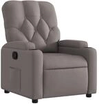 vidaXL Relaxsessel Taupe Stoff