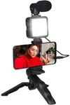 GRUNDIG Telefonstativ mit Lampe &ndash; Tripod mit Mikrofon &ndash; LEDs mit 3