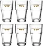 LEONARDO HOME Solo Latte-Macchiato Gl&auml;ser 6er Set, Glas-Becher mit Herzen...