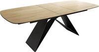 Esszimmertisch Edge Boot 180-220x100 cm Keramik Laminam&reg; Sabbia Eichefarbig 