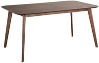 Beliani Esszimmertisch Gummibaumholz MDF- Platte 150x90 cm Dunkles Mahagoni Holz