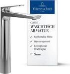Villeroy & Boch Oasis Waschtischarmatur, Auslaufh&ouml;he 245 mm &ndash; Chrom | Ohne