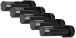 vhbw 5X Akku kompatibel mit ABB Pressofix 208, SDF-AK210 | Werkzeug (3300 mAh,...