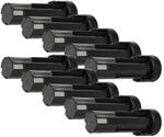 vhbw 10x Akku kompatibel mit ABB Pressofix 208 | SDF-AK210 Werkzeug (3300 mAh,...