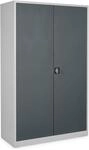 STIER Universalschrank mit 4 Fachb&ouml;den 1950x 120 x 50 mm, Hellgrau | 120 x 50...