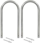 TRUTZHOLM 2X Fahrradanlehnb&uuml;gel Fahrradst&auml;nder Edelstahl 115x58 cm &Oslash; 60mm 