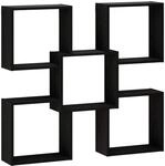 vidaXL Wandregal Schwarz 99,5 x 17 x 91 cm Holzwerkstoff | Dieses Wandregal ist...