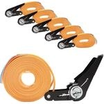 5X TRUTZHOLM Profi Ratschen Spanngurt Gurt Zurrgurt Ratsche Orange 1tlg 6m |...