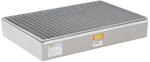 CEMO 7970 GFK-Auffangwanne mit Arretierung Nocken und verzinktem Gitterrost,...