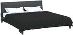 vidaXL Sommerdecke 240 x 260 cm Sommer 200 GSM Schwarz