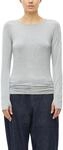 s.Oliver Damen T-Shirt &ndash; Langarm, Slim Fit, Jersey, Rundhalsausschnitt