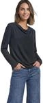 Street One Damen 3232031 Silk-Look Shirt mit Wasserfall-Front