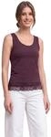 Street One Damen 3232282 Top mit Rundhals und Spitzenkante (1er Pack)