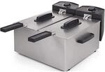 Princess 183123 Edelstahl Doppel-Fritteuse - 2 x 3 Liter (2 x 1800 Watt) mit