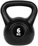 VirtuFit PVC Kettlebell - 6 kg - Schwarz