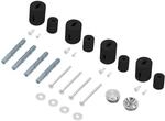 LuxeBath Halterung f&uuml;r Designheizk&ouml;rper, Schwarz matt, f&uuml;r gerade Modelle,