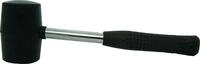 Gummihammer 75 mm mit Metallstiel, gummiert Gummi Hammer Stiel Schwarzer Kopf...
