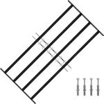 vidaXL Fenstersicherheitsgitter 115 x 60 cm Galvanisiertes Stahl