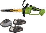 Procraft PKA33-BB Akku Kettens&auml;ge 20 V 304 mm Brushless | 2x Akku 2,0 Ah,...