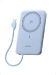 UGREEN MagFlow Air Ultra Slim Powerbank Magsafe 10000mAh Qi2 15W, (Blau) | PD30W, Qi2