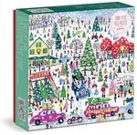 Galison 9780735375840 Michael Storrings Christmas Tree Farm Jigsaw Puzzle,
