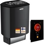 Fresh-Pool Harvia Sound M60E Black 6 kW Saunaofen & Fenix FX110 WiFi Steuerung -