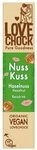 Lovechock Chocolate Riegel Nuss Kuss, Haselnuss & Reisdrink, 40g (1)