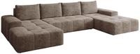 Mirjan24 Ecksofa Tonseo U mit Schlaffunktion (Milky 85) | Symmetrisches...