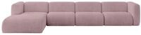 ALTDECOR Ecksofa in L-Form MIRA-L3 409x179x70 - Rosa | Corner Sofa Bett Eckcouch