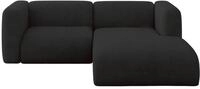 ALTDECOR Ecksofa in L-Form MIRA-L1 227x179x89 - Schwarz | Corner Sofa Bett...