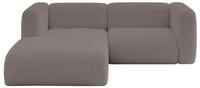 ALTDECOR Ecksofa in L-Form MIRA-L1 227x179x89 - Braun | Corner Sofa Bett...