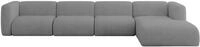 ALTDECOR Ecksofa in L-Form MIRA-L3 409x179x70 - Grau | Corner Sofa Bett Eckcouch