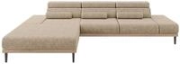 ALTDECOR Elektrisches Ecksofa L-Form Mona 316x205x85 - Braun | Corner Sofa Bett