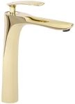 Rea Waschtischarmatur ORBIT GOLD HIGH Wasserhahn Bad Badarmatur aus Messing...