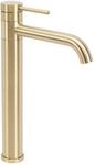 Rea - Waschbeckenarmatur Lungis Hohe, Geb&uuml;rstetes Gold, 16,5X5,2X34,5Cm