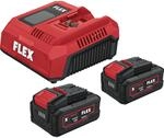 Flex Power Set 18-55 CA2, Schnellladeger&auml;t und zwei Akkus | Passend zu...