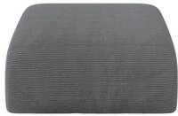 ALTDECOR Pouf Wohnzimmer Sitzhocker MIRA-PUF 91x89x40 Dunkelgrau | Sitzsack Cord