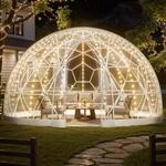 VEVOR Gartenkuppel, 4,57x2,9 m gro&szlig;es transparentes Blasenzelt f&uuml;r 10&ndash;14