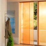 Fl&auml;chenvorhang Stoff Polyester, Schiebevorhang Terracotta
